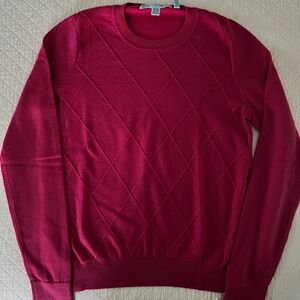 Draper James Pink Argyle Sweater